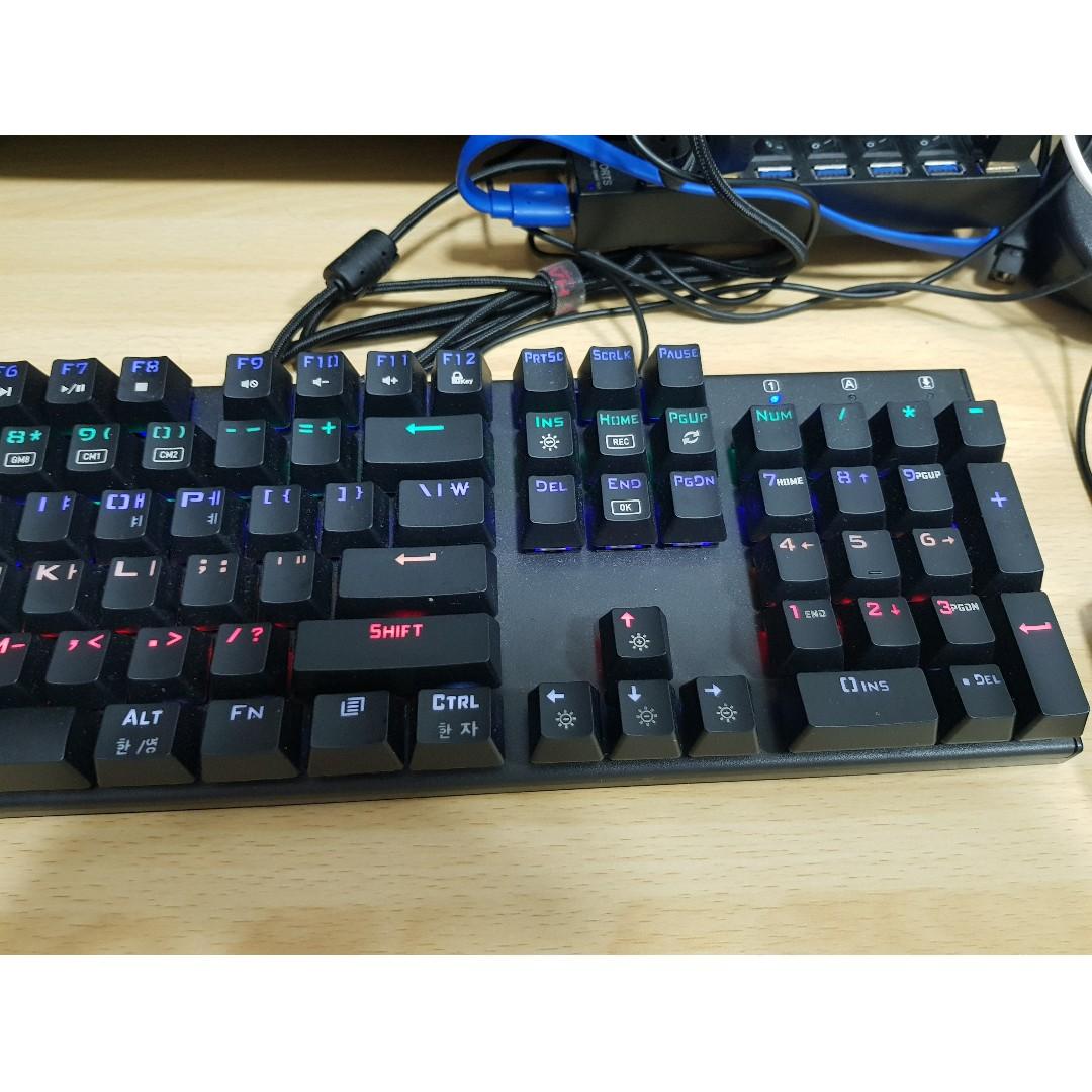 ABKO K640 QUICK SWAP Switch Mechanical Custom Keyboard Rainbow LED NKEY