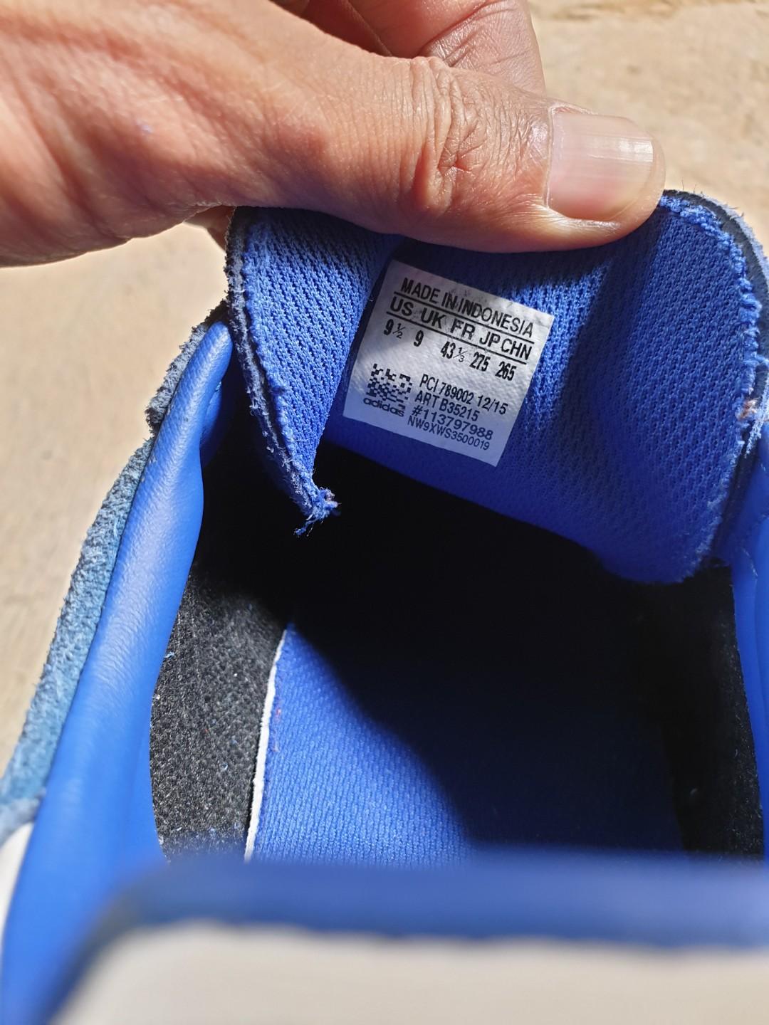 Adidas samba suede blue, Fesyen Pria 