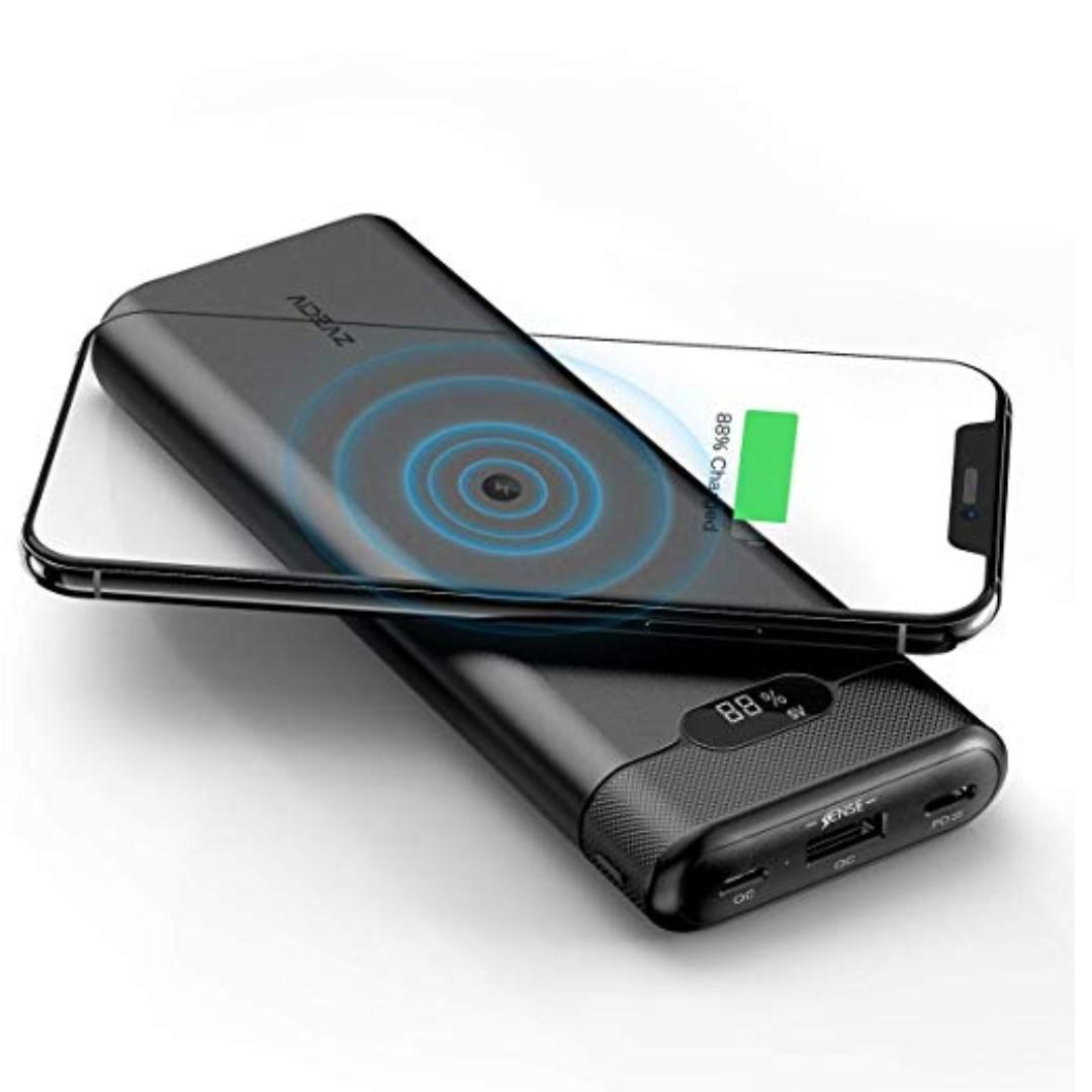 Aideaz Wireless Power Bank 20000mah Portable Charger Mobile Phones Tablets Mobile Tablet Accessories Power Banks Chargers On Carousell
