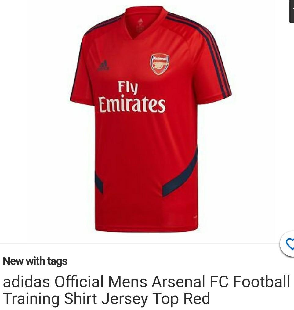 Arsenal Training Kit Series Red Blue 2019 20 Sports Sports Apparel On Carousell