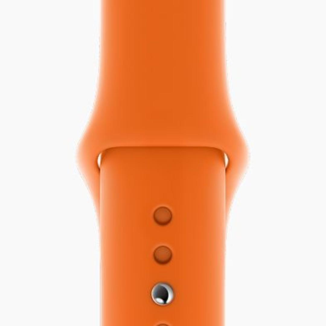 Hermes Orange Rubber Sport Band 3rd Gen 38mm Apple iWatch - Yoogi's Closet
