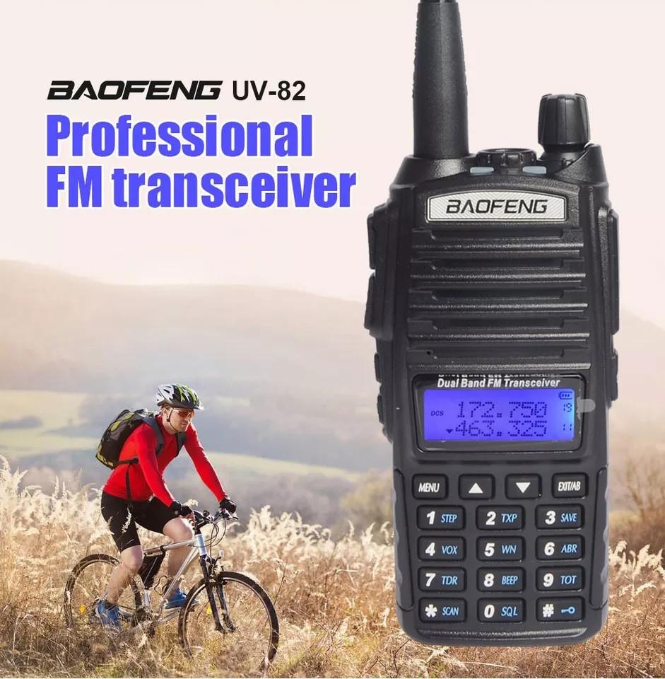 Baofeng UV-82Plus 8W Long Range Powerful Walkie Talkie Portable CB vhf/uhf two way Radio Amateur 8 watts of BF UV82 Plus (Category: Walkie-Talkie) located in Singapore. Submitted by kit.kwok.773 (Listing ID 256656711, Image 2). Description: This is a brand new in box complete set. Avail as long as you see this advert. Ready stock. 1 box = 1 radio = 1 unit = $40 If you need a pair, it means 2 sets. This is a updated model and is high transmitting 