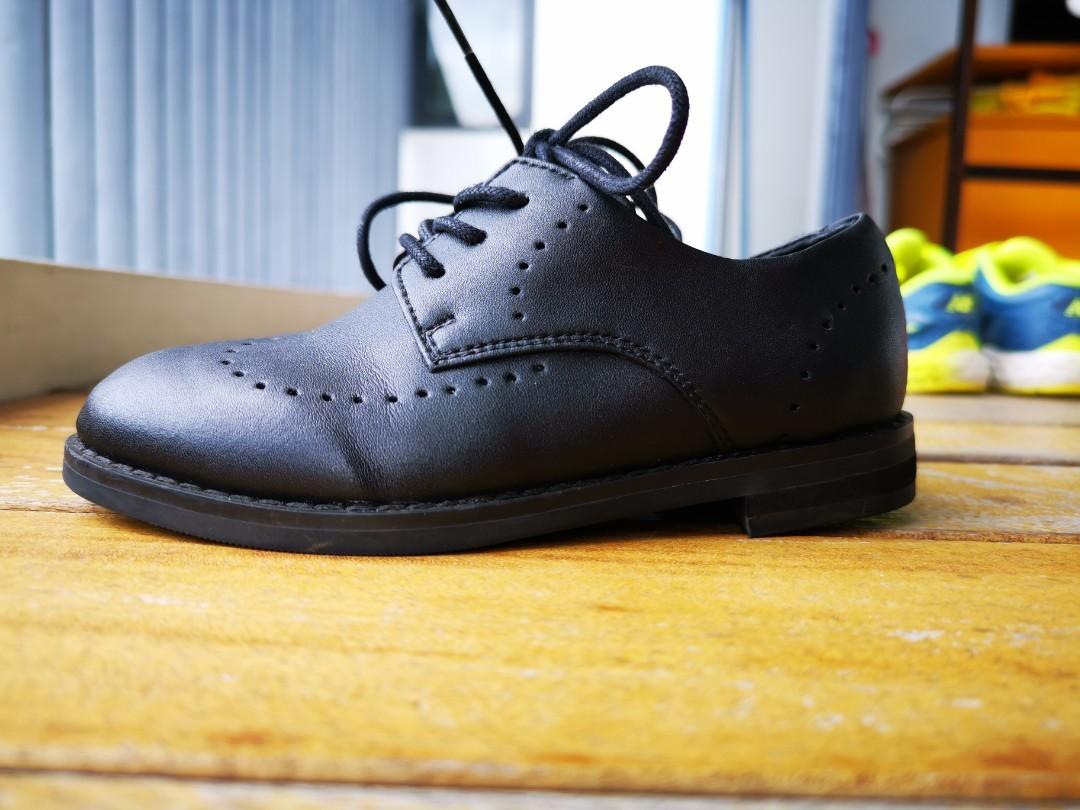 leather lace up school shoes