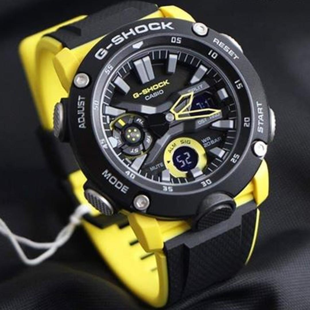 Casio G Shock Ga 2000 1a9dr Ga 2000 1a9 Carbon Core Guard Structure Analog Digital Men S Watch Ga 2000 1a9 Ga 2000 Mobile Phones Gadgets Wearables Smart Watches On Carousell