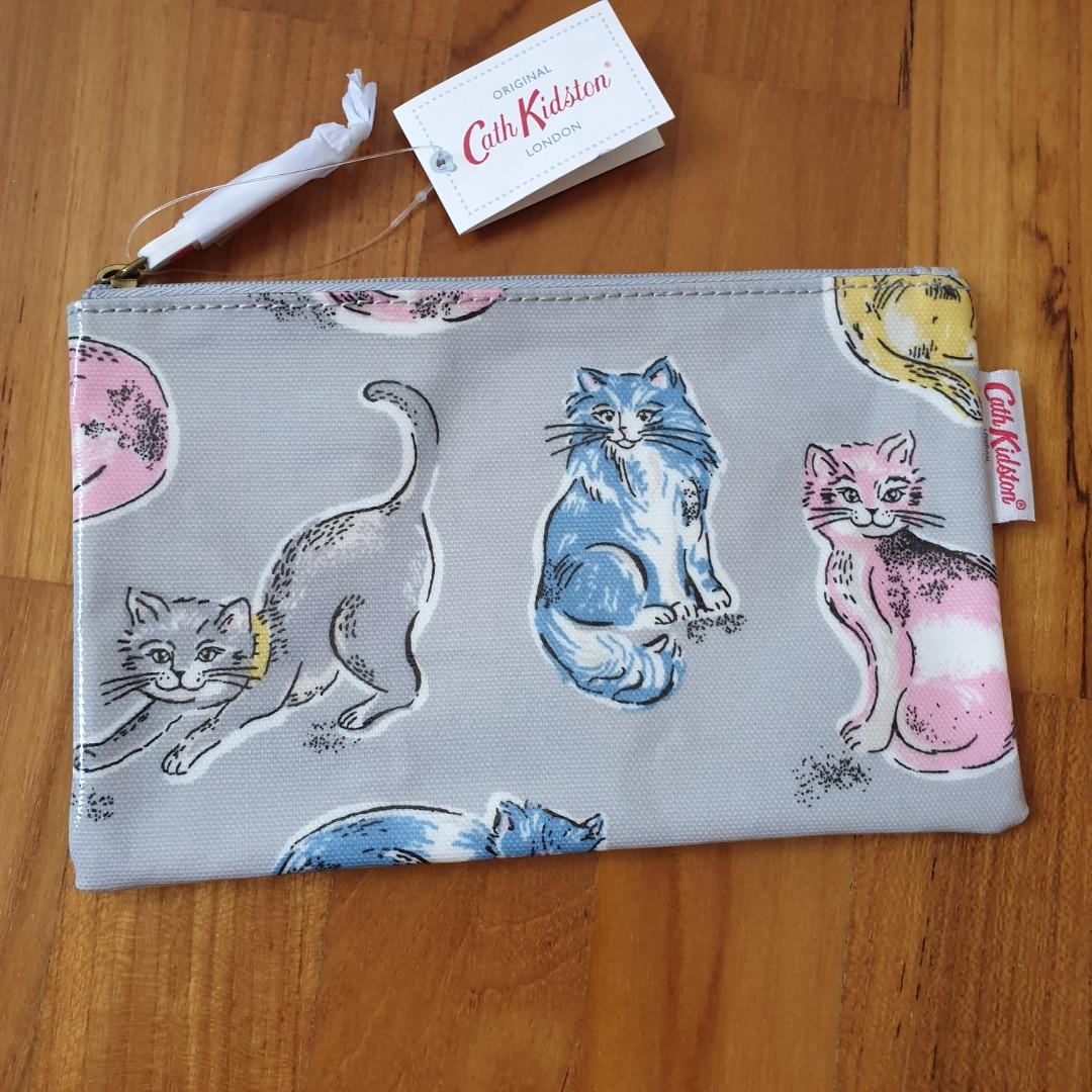 Cath Kidston Cats Portrait Zip Purae