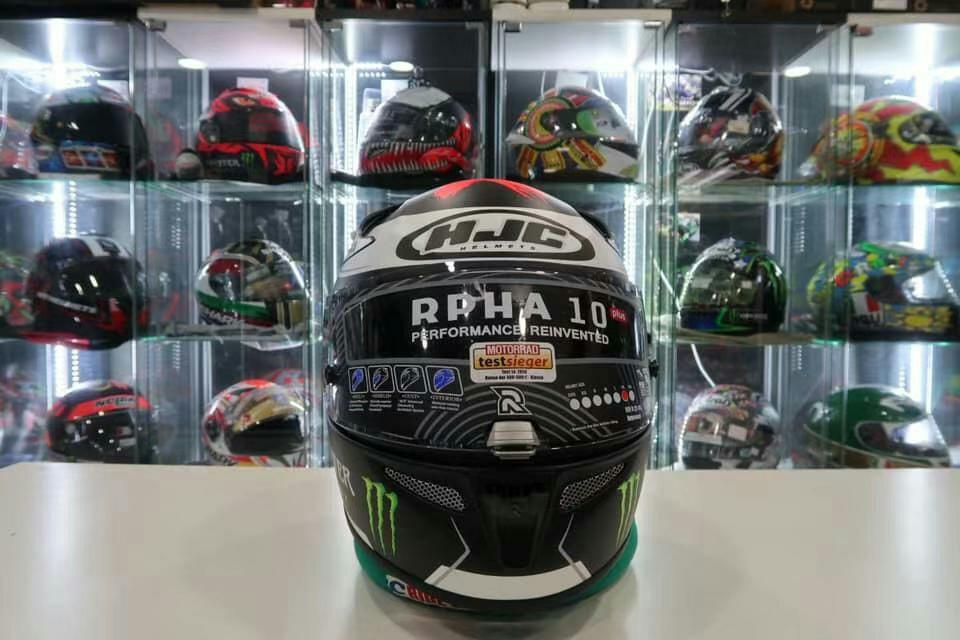HJC RPHA 10 PLUS MATT LORENZO REPLICA MONSTER ENERGY HELMET NEW