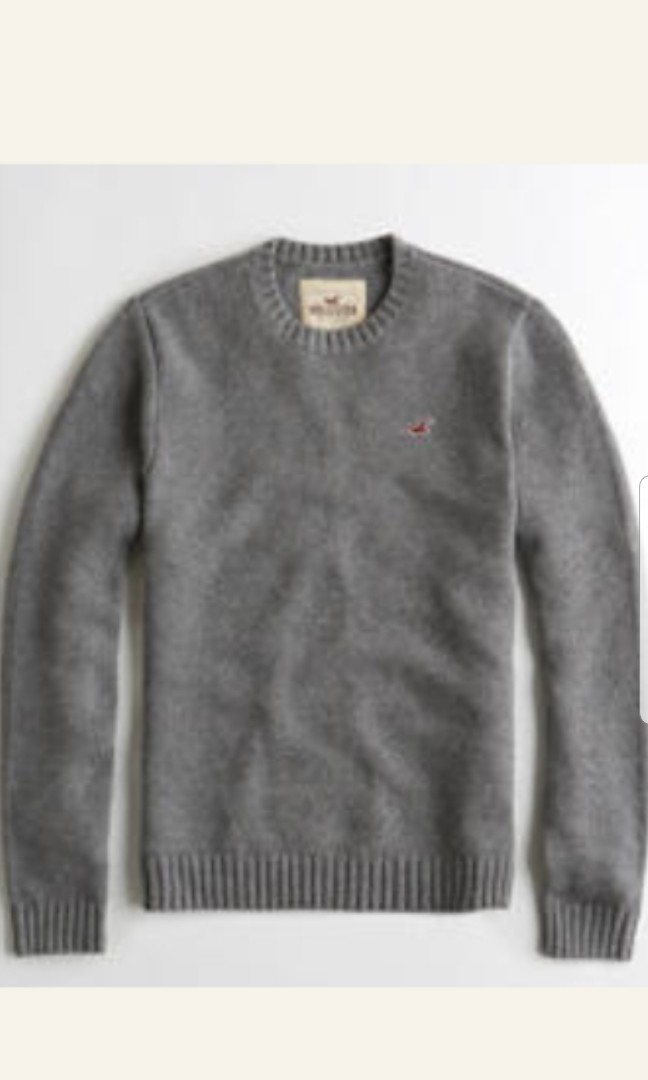 hollister men's crew neck sweater