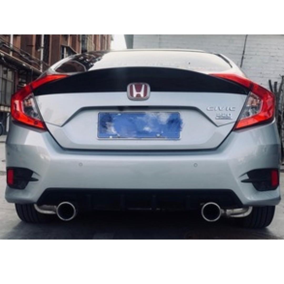 Honda Civic Fc V Style Add On Rear Boot Duck Tail Spoiler Real