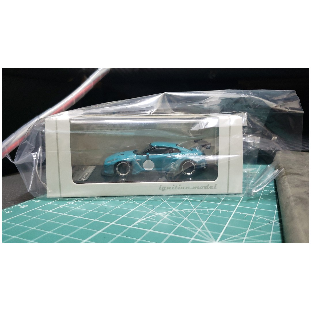 [絕版] ignition model Pandem R35 GTR Turquoise Blue 限量999台 Tarmac Works ...
