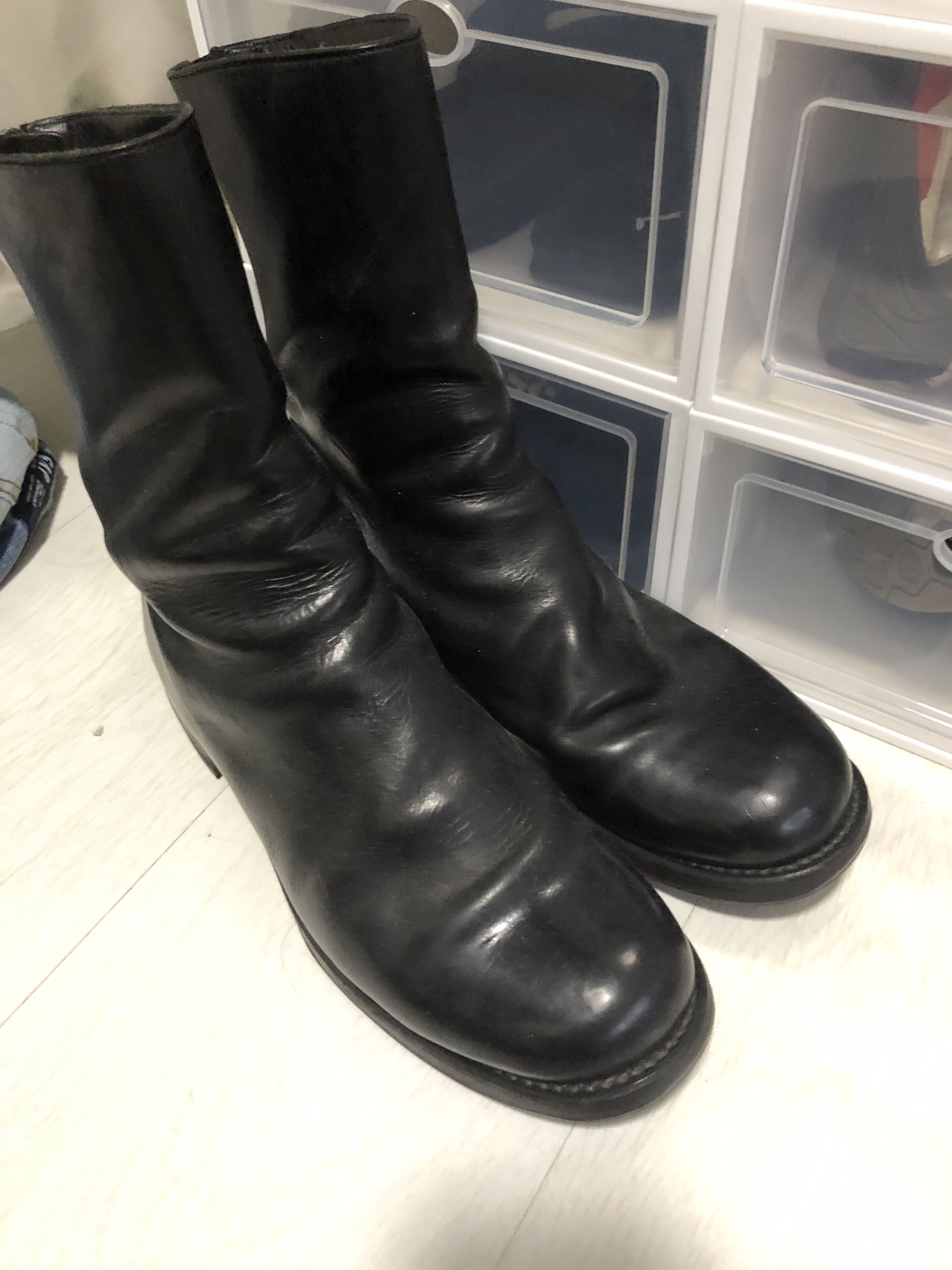 guidi back zip boots