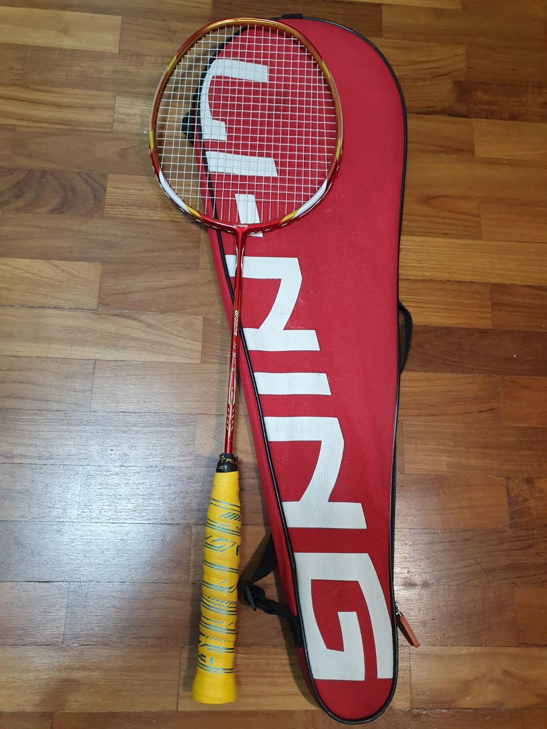 Li Ning N90 Ii Woods Lin Dan Badminton Racket Sports Equipment Sports Games Racket Ball Sports On Carousell