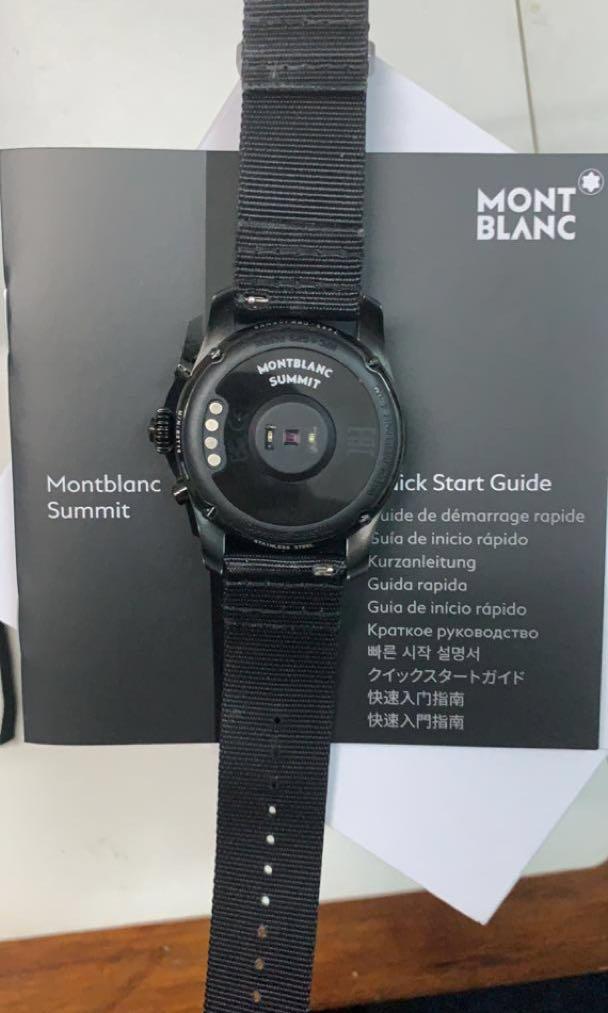 Montblanc summit 2 sales black steel milanese edition
