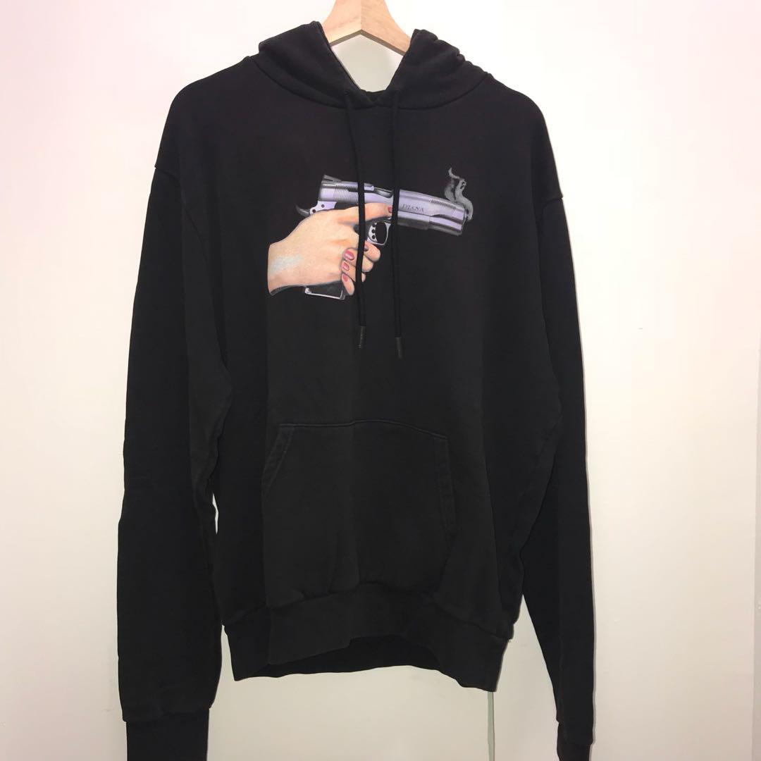 SALE Off White Hand Gun Hoodie Men s Fashion Coats Jackets and