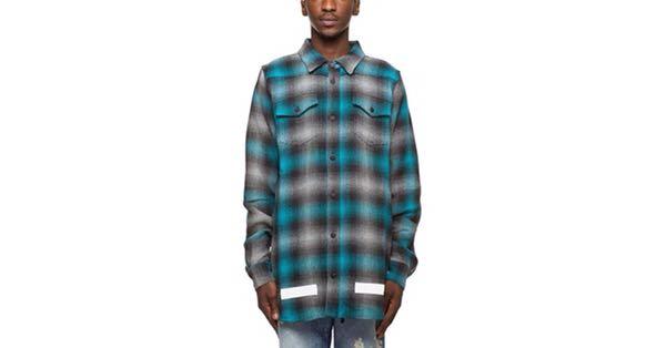 Off White KK Check Flannel, Men's Fashion, Coats, Jackets and
