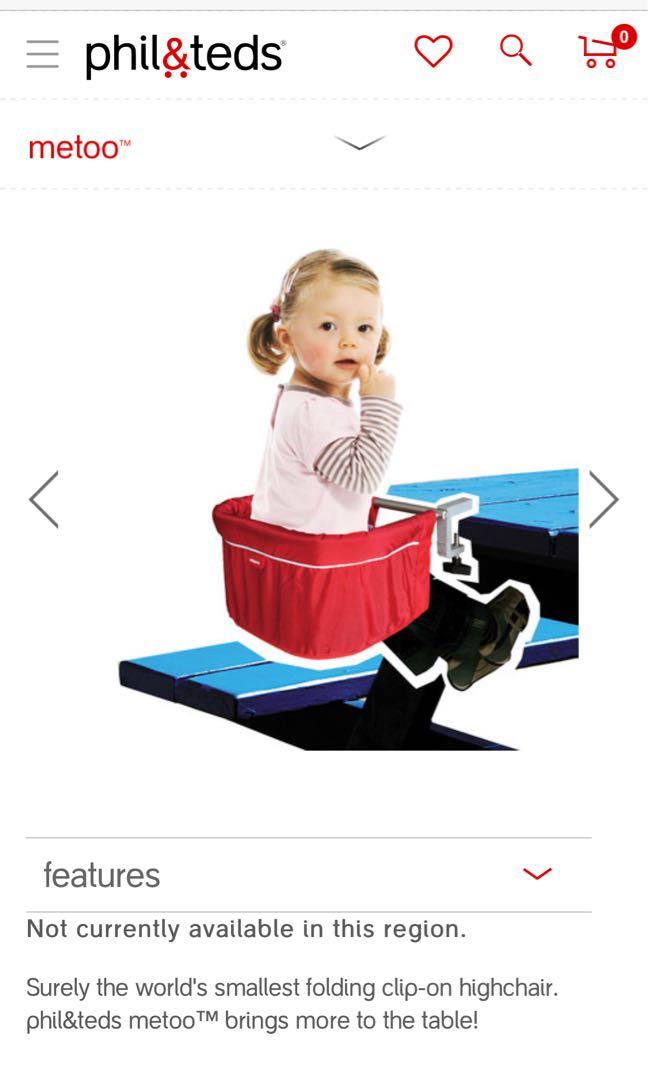Phil and teds outlet metoo portable high chair