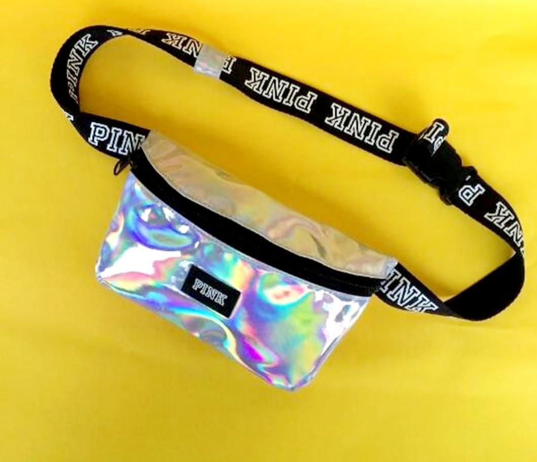 Victoria secret sales pink holographic bag