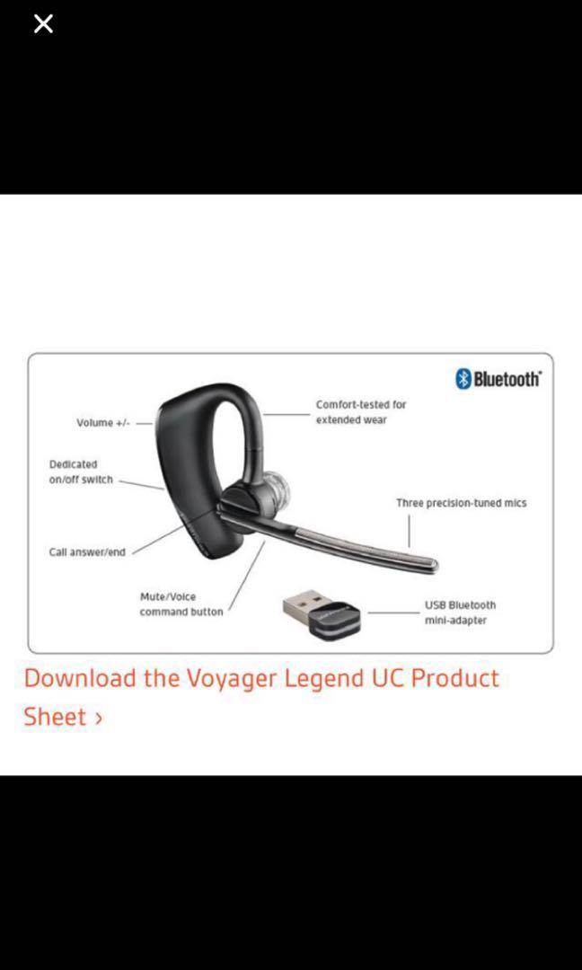 Plantronics Voyager Legend UC Audio Headphones Headsets on Carousell