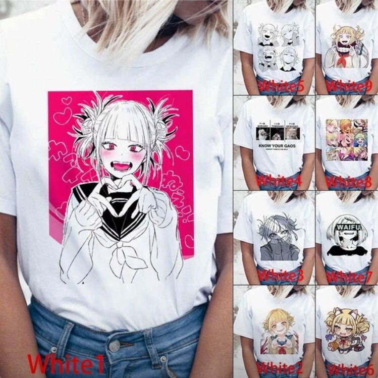 Po Women S Boku No Hero Toga Ahegao Harajuku Style T Shirt Entertainment J Pop On Carousell