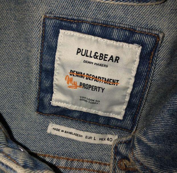 Pull \u0026 Bear Denim Jacket, Men's Fashion 