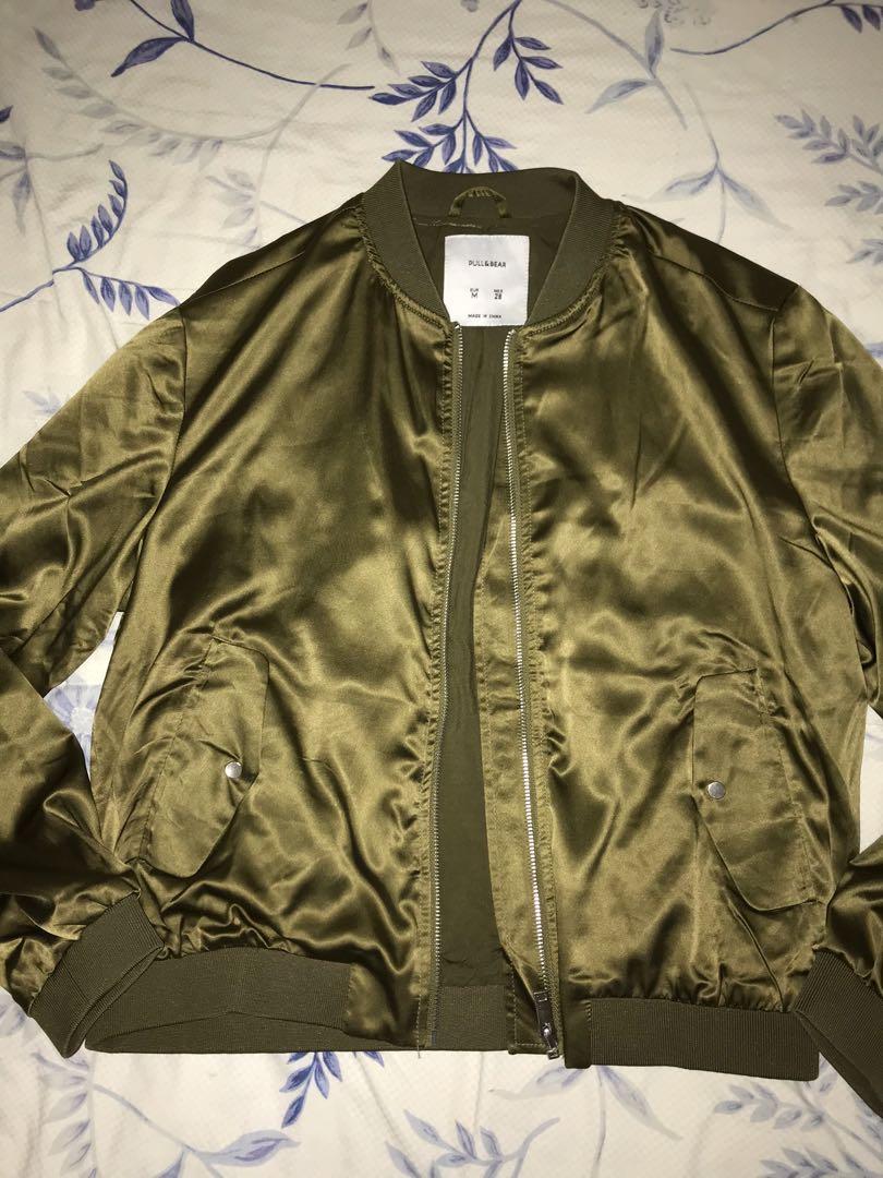 Pull&bear army jacket on sale