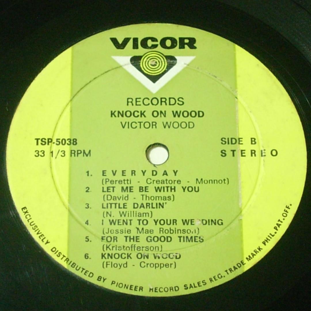 Gb Lp Vinyl Record Opm Victor Wood Knock On Wood W Issue Hobbies Toys Music Media Vinyls On Carousell