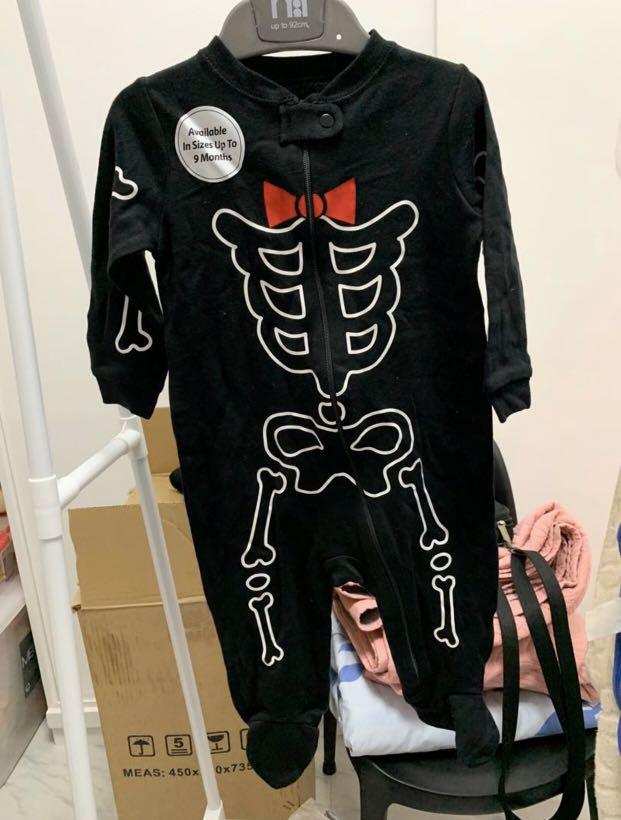 old navy skeleton onesie