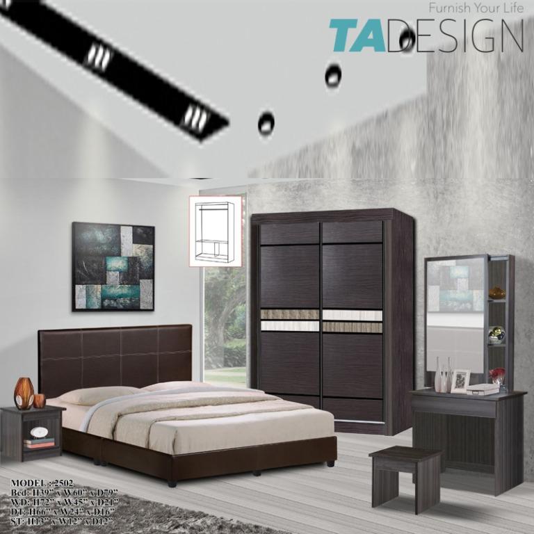 Tad 2502 Jordan 5 Pieces Queen Bedroom Set Furniture Set Home Furniture Furniture On Carousell