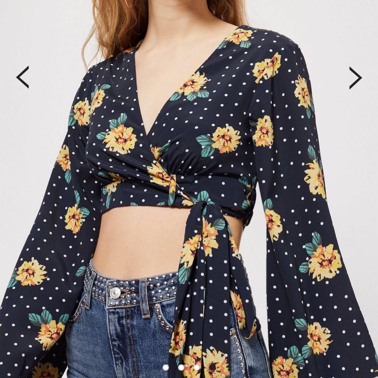 topshop sunflower top