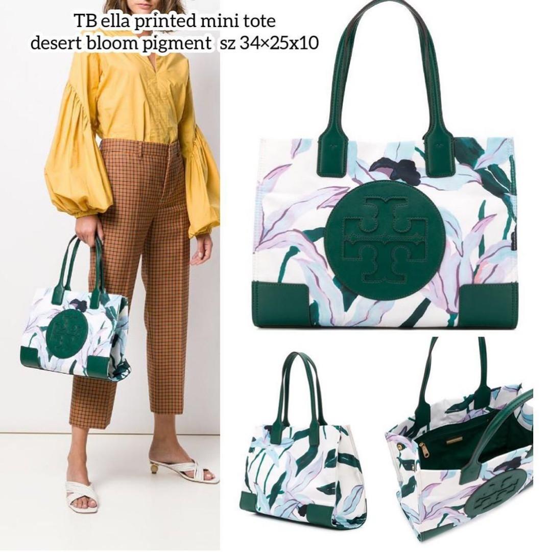 tory burch ella printed mini tote