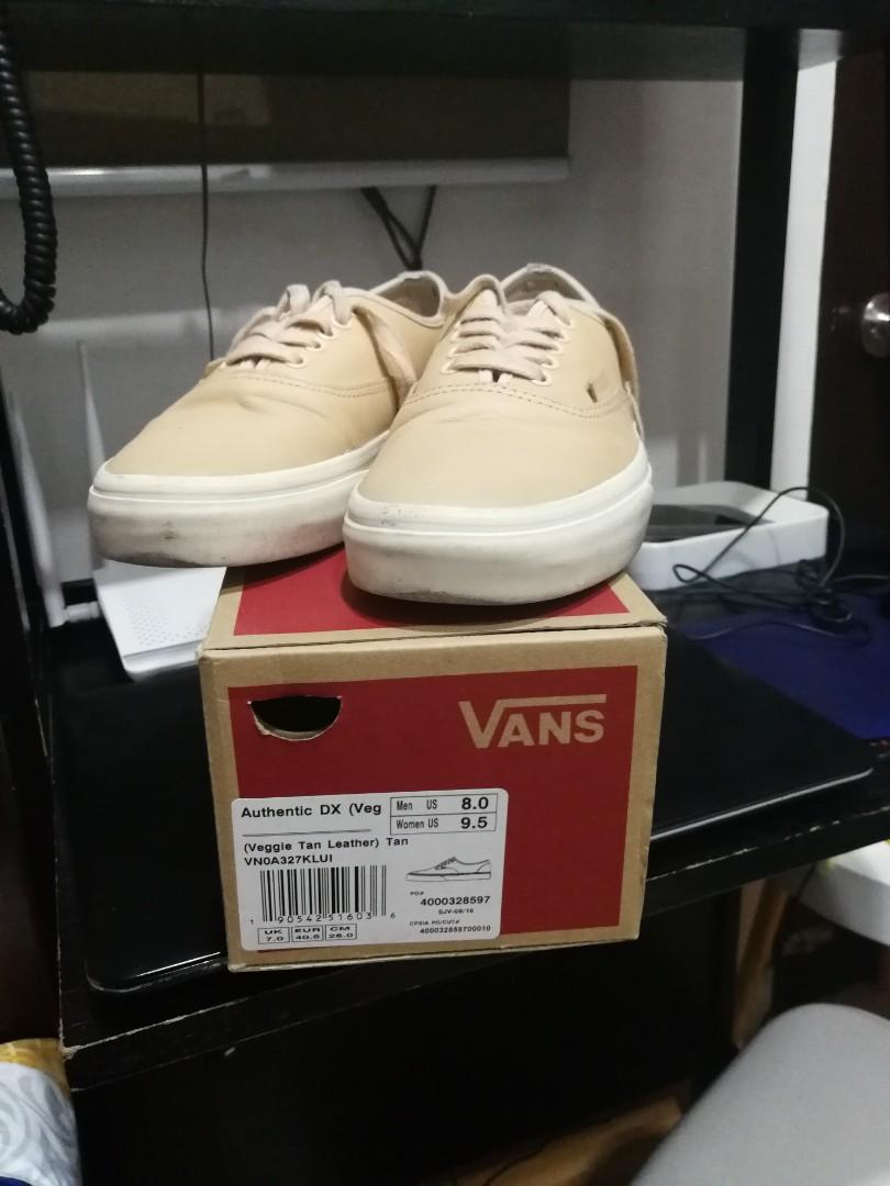 vans authentic tan