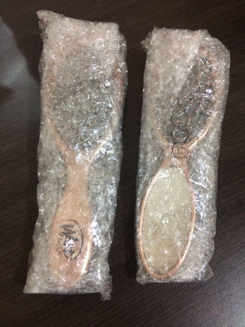The Wet Brush Pop N Go Combo Rose Gold Kesehatan Kecantikan Perawatan Rambut Di Carousell