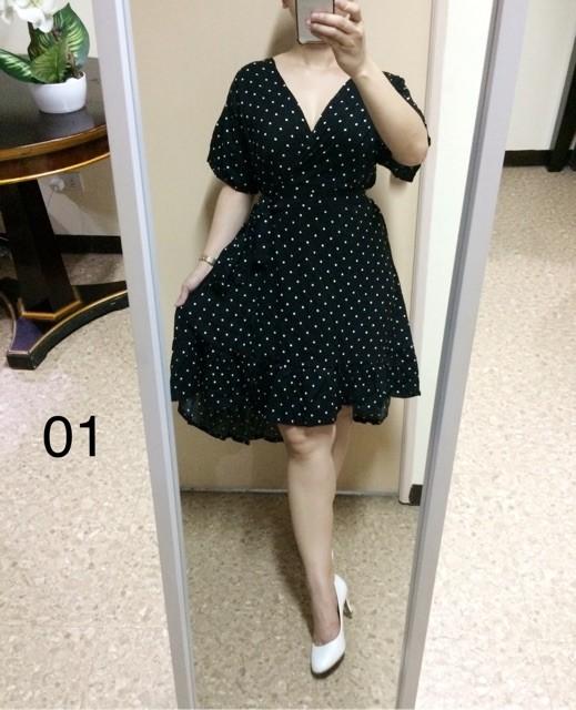 wrap around plus size dress