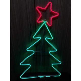 28 Inches LED Christmas Tree - Red and Green with Free Make-up Pouch