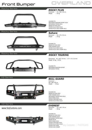 Overland Rock Plus Sahara touring bull guard Everest Steel Nudge bar bullbar Bumper protector Winch Overland Rock Plus Sahara touring bull guard Everest Steel Nudge bar bullbar Bumper protector Winch