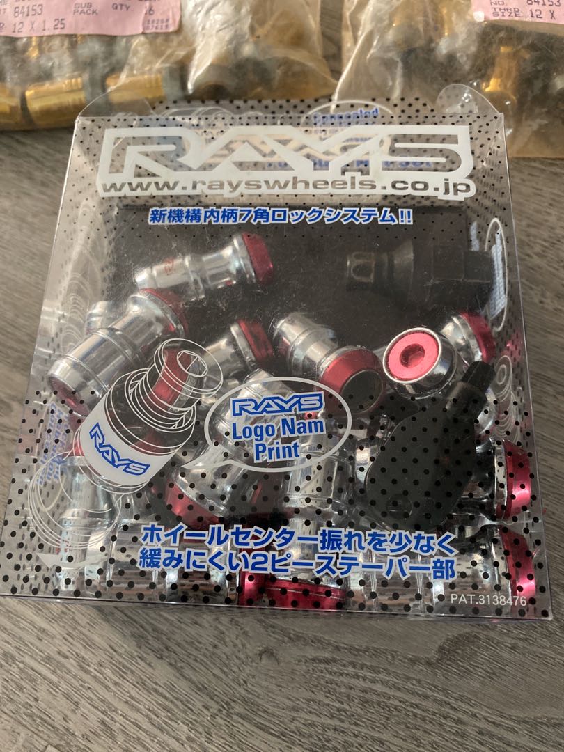 20 Rays bolt lug nut 12 x 1.25, Car Accessories, Tyres & Rims on Carousell