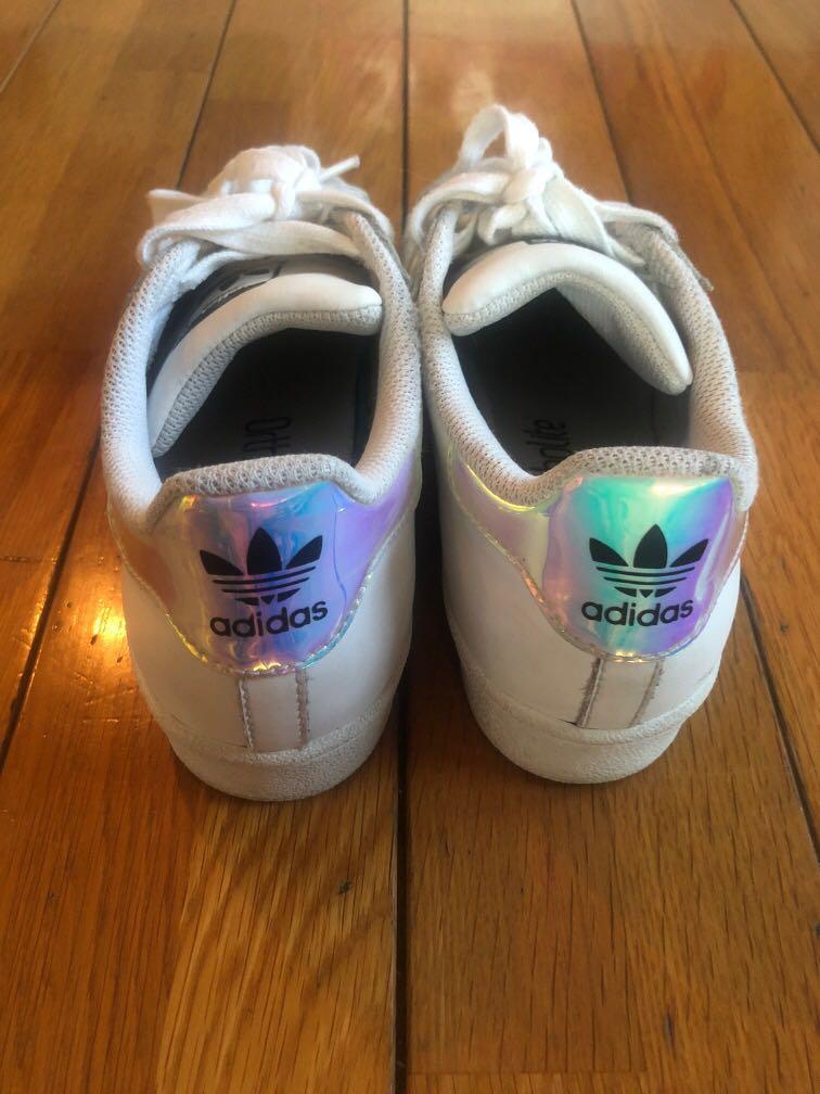 adidas superstar rainbow holographic
