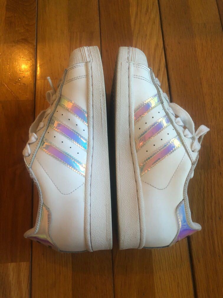 adidas superstar rainbow holographic