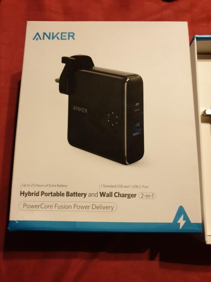 Anker Powercore Fusion Power Delivery 5000mah Battery And Usb Charger Electronics Others On Carousell