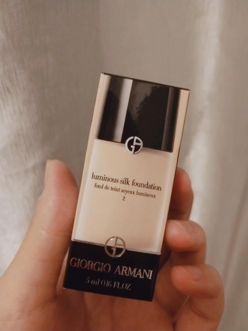 Armani Foundation travel size, Beauty & Personal Care, Face, Makeup on  Carousell