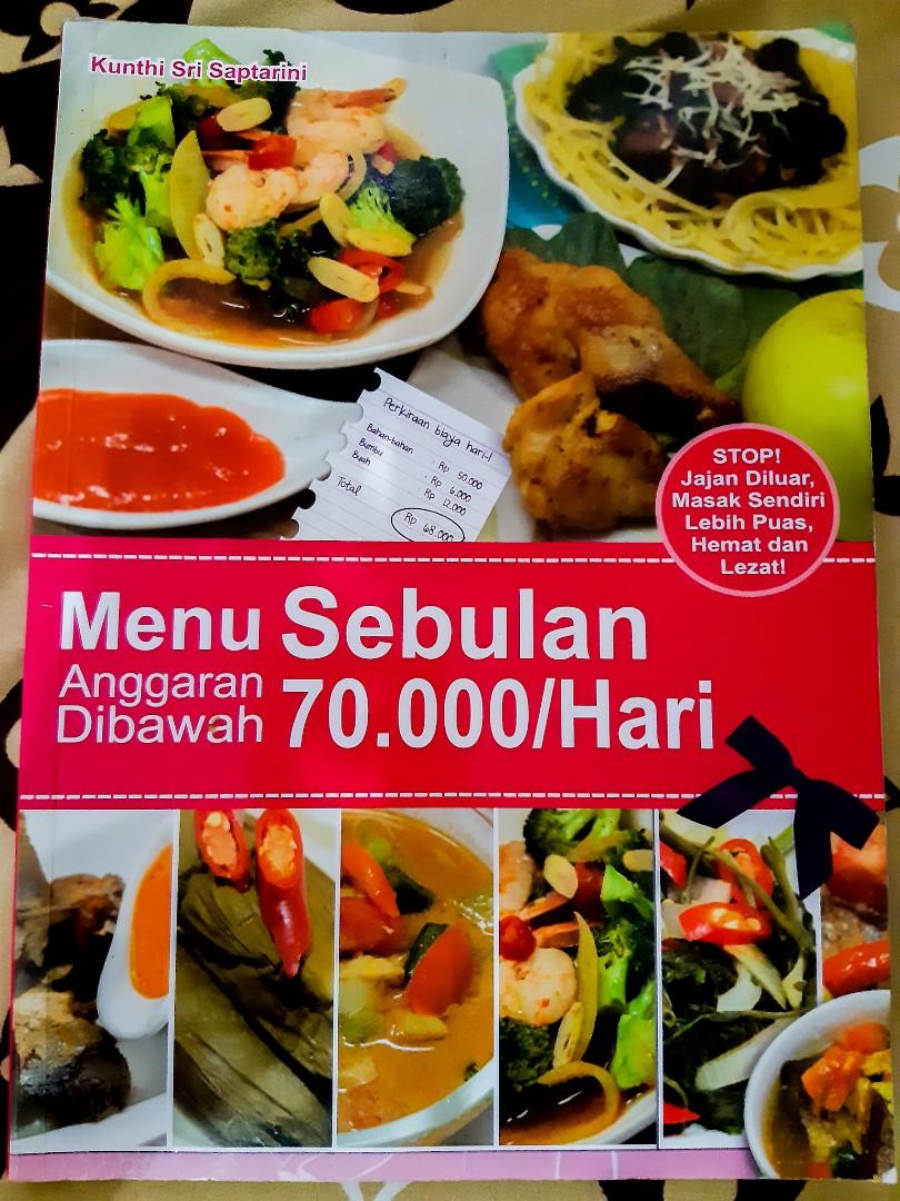 Buku Menu Masakan Buku Alat Tulis Buku Di Carousell