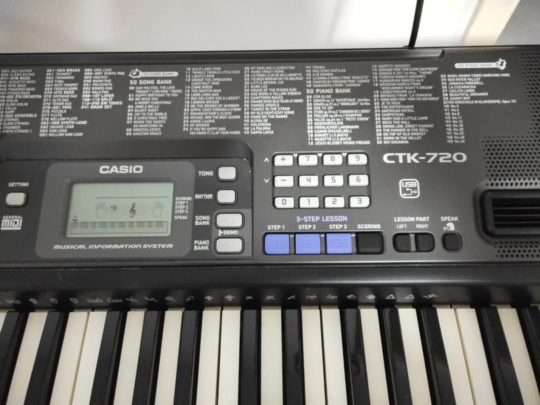 Casio keyboard ctk sales 720