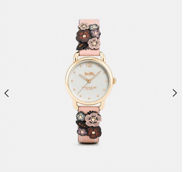 Delancey watch with floral applique cheap