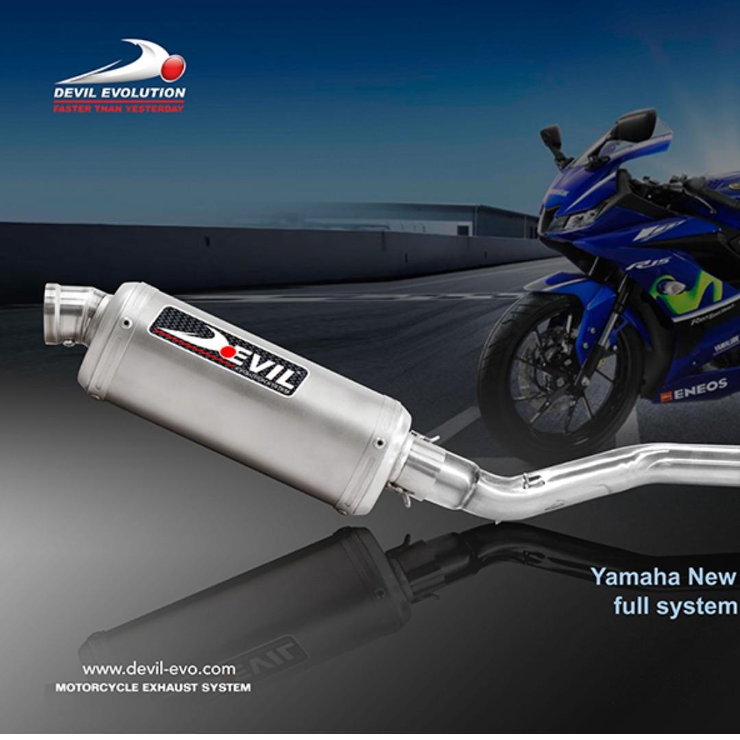 Devil Exhaust Systems Singapore Yamaha R15 V3 Euro 4 ! Ready Stock