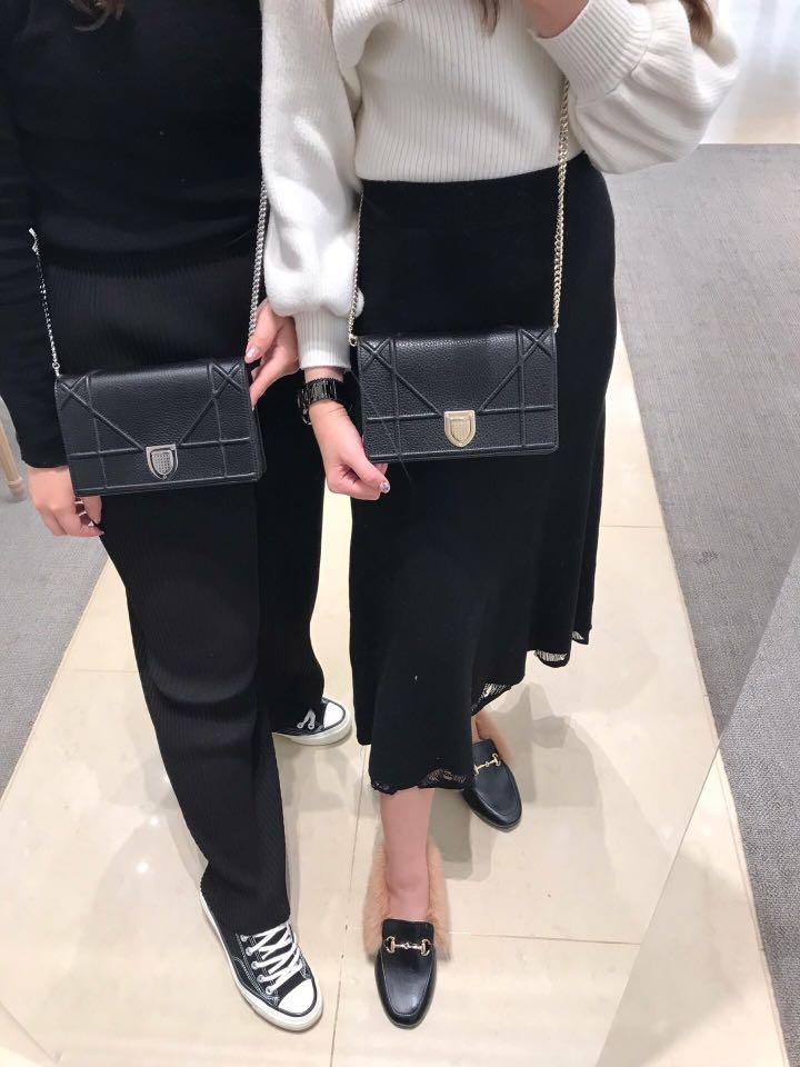 Diorama calfskin clutch store