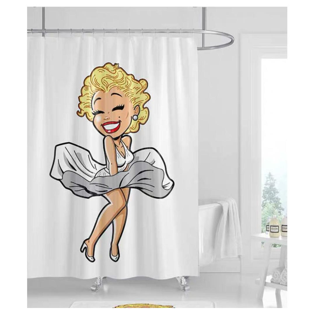 Diva Shower Curtain Marilyn Monroe Bathroom Retro Furniture