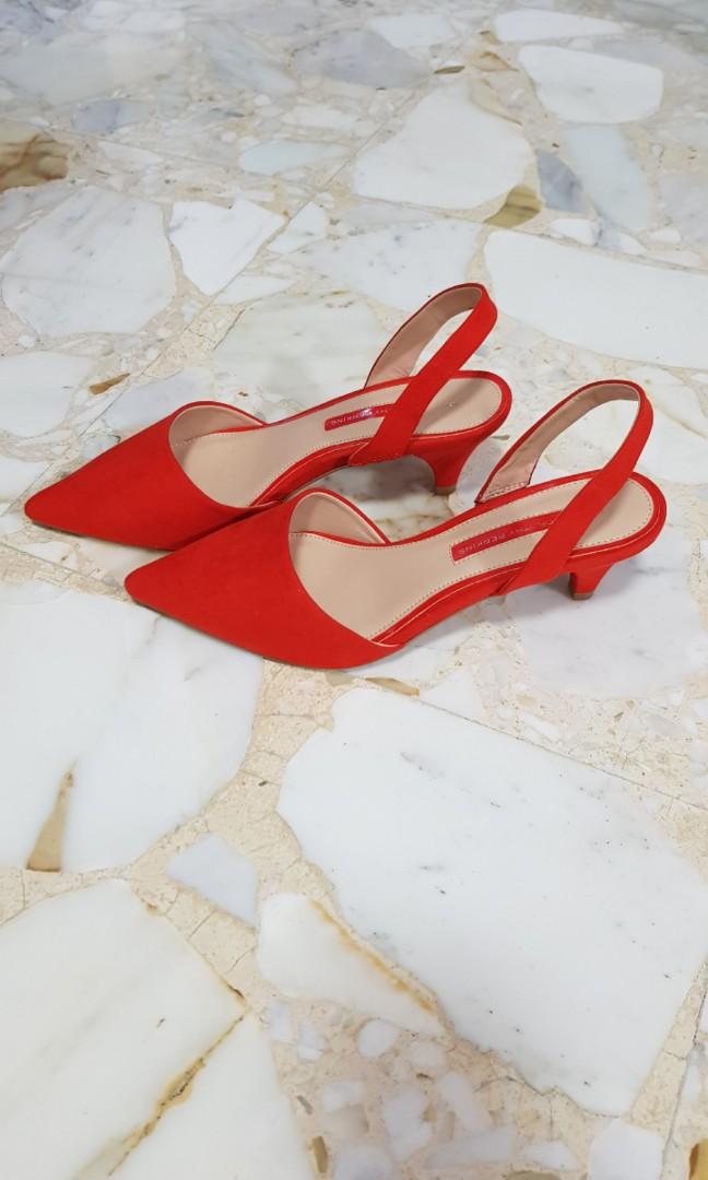Dorothy Perkins Red Esme Court Shoes