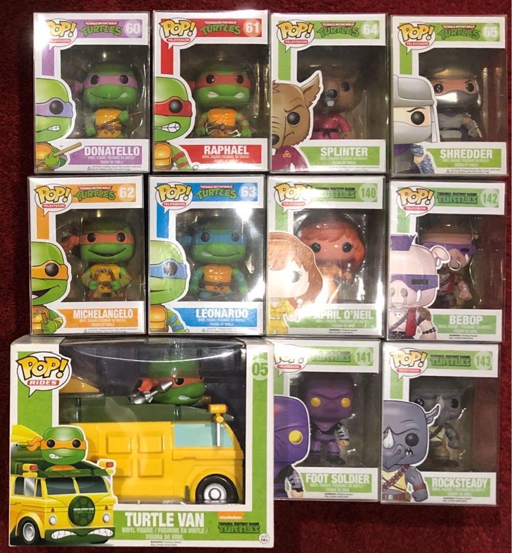 ninja turtle funko pop set
