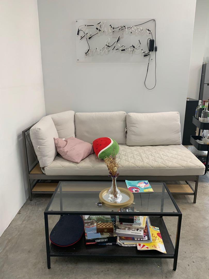 Ikea White Sofa Furniture Sofas On Carousell