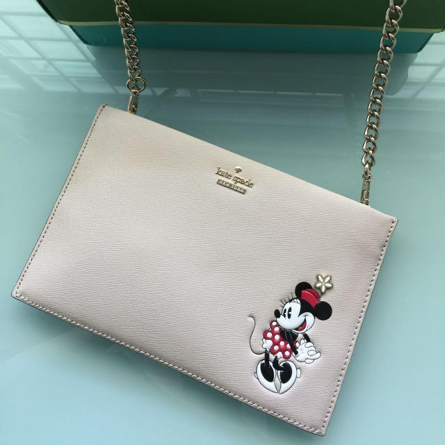 Kate spade minnie mouse clutch top