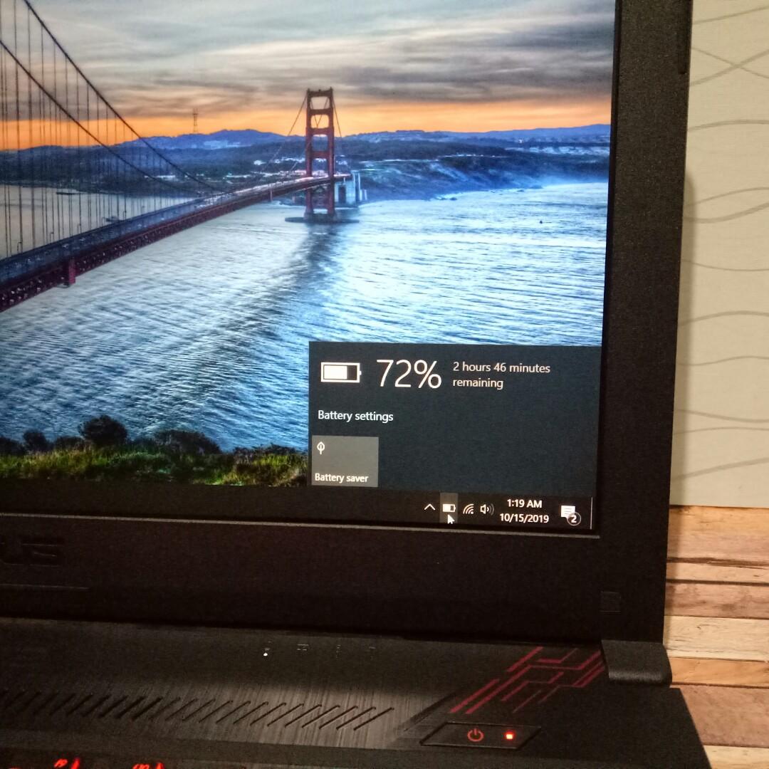 Laptop Bekas Murah Asus core i7 gen 8 TUF 504G Gaming dual